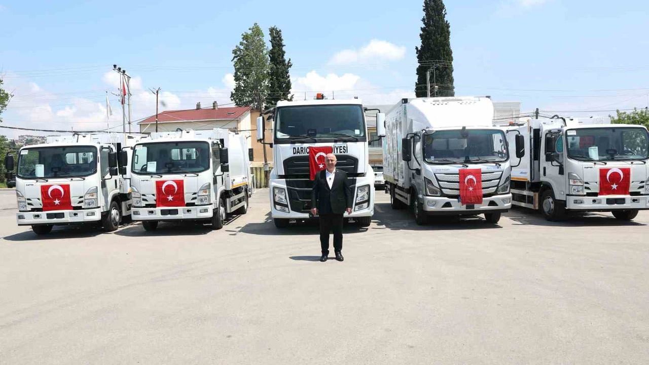 Darıca Belediyesi filosuna 5 yeni hizmet aracı eklendi