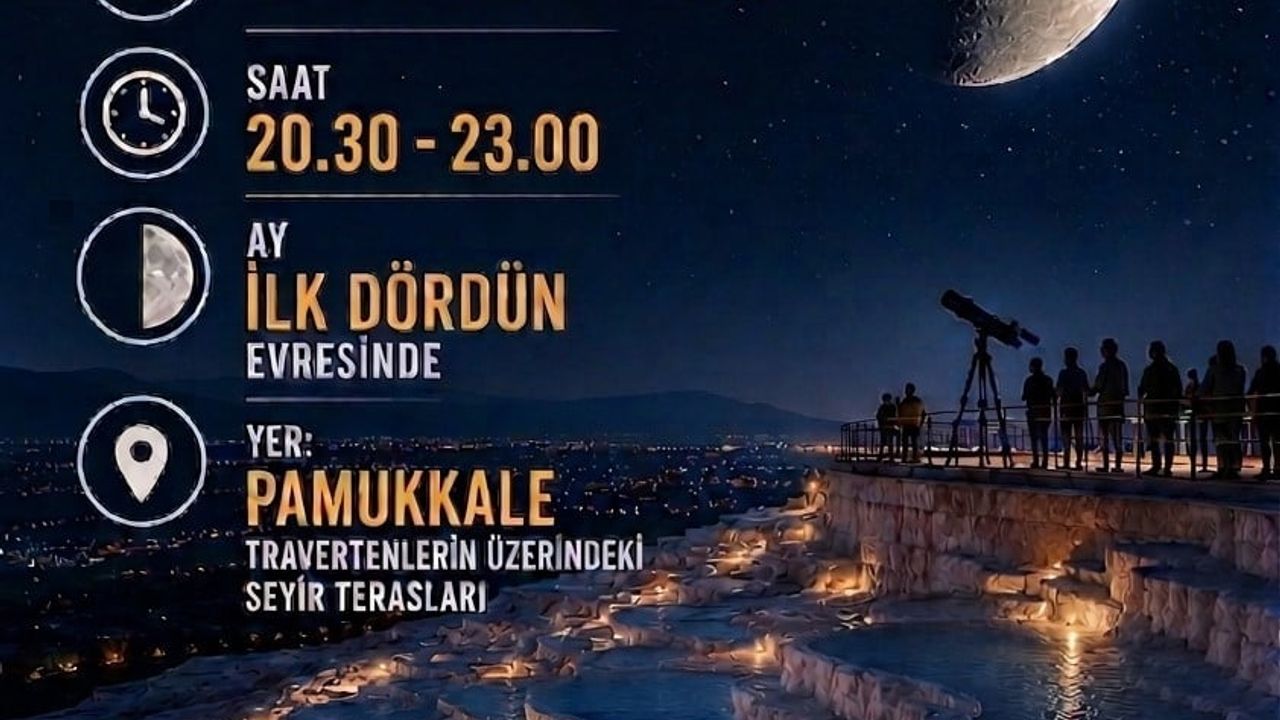 Denizli Bilim Merkezi'nden gökyüzü tutkunlarına özel etkinlik