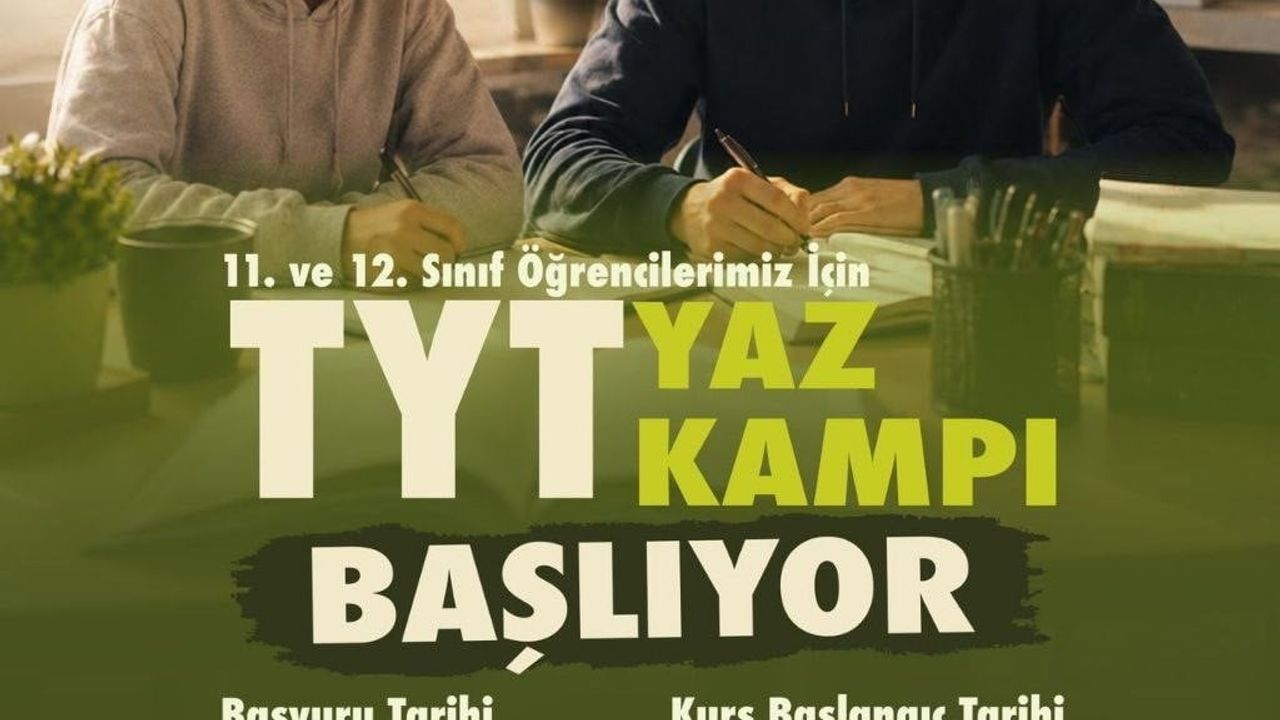 Denizli Büyükşehir Belediyesi'nden YKS'ye hazırlanan öğrencilere ücretsiz TYT yaz kampı