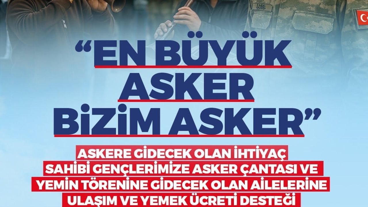 Denizli Büyükşehir'den asker ailelerine ulaşım ve yemek desteği