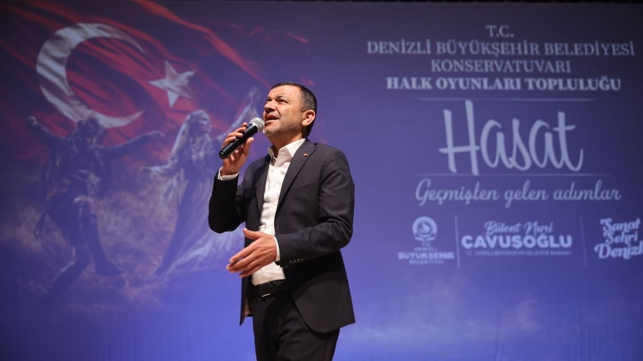 Denizli'de 'Hasat' yılsonu programı DBB Kongre ve Kültür Merkezi'nde: 400 kursiyer sahnede