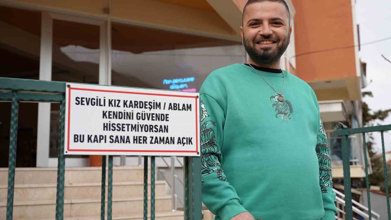 Denizli'de kafe işletmecisinden kadınlara destek çağrısı