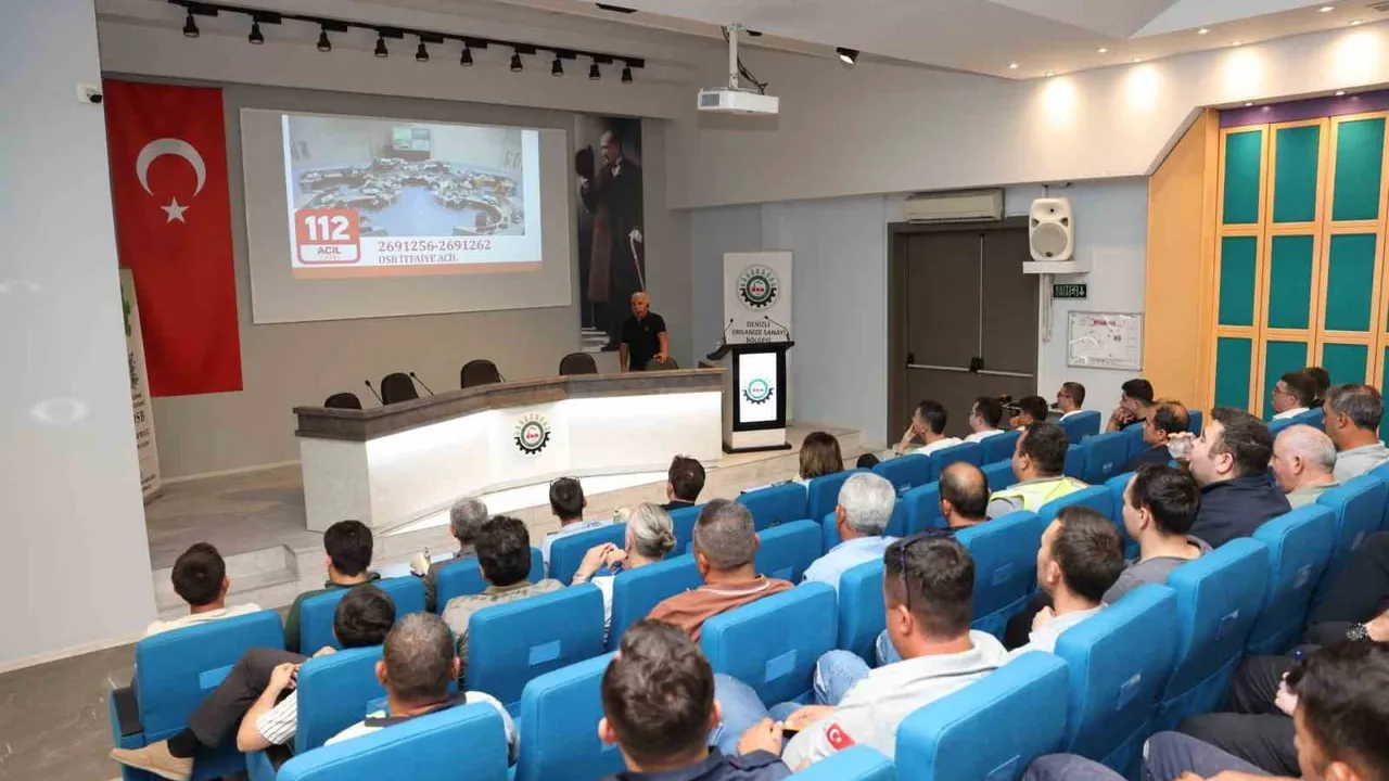 Denizli OSB personeline afet farkındalık ve acil durum eğitimi verildi
