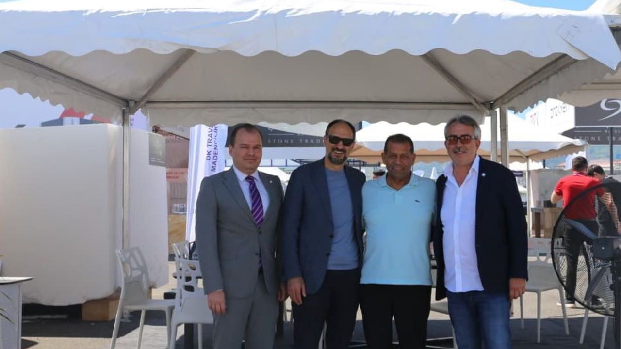 Denizlili mermerciler Afyonkarahisar Blok Mermer Fuarı'nda yerini aldı