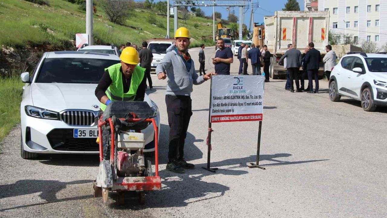 Dicle Elektrik, Mardin Artuklu 13 Mart Mahallesi'ne 758 milyon TL'lik altyapı yatırımı yapıyor