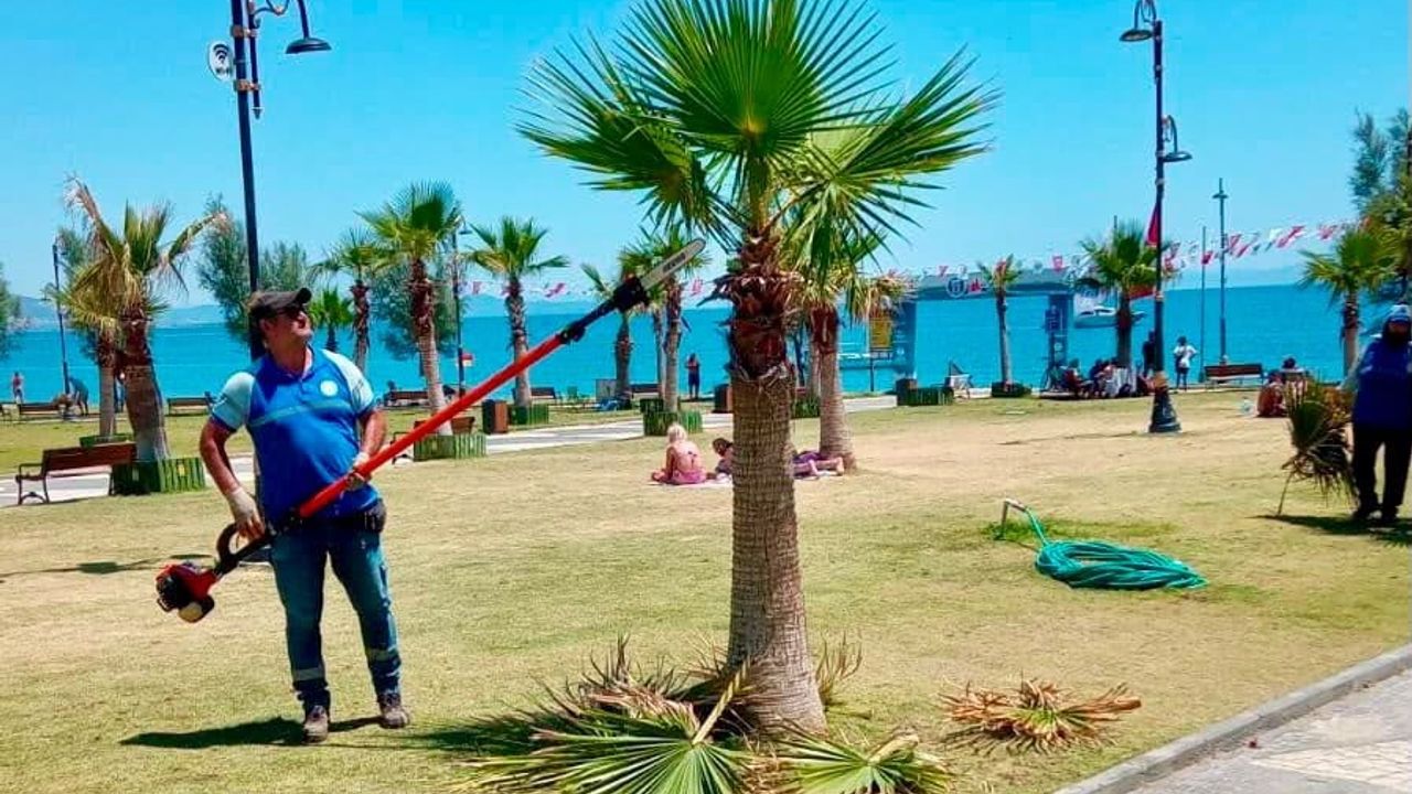 Didim'de ortak kullanım alanlarında bakım ve yenileme çalışmaları sürüyor