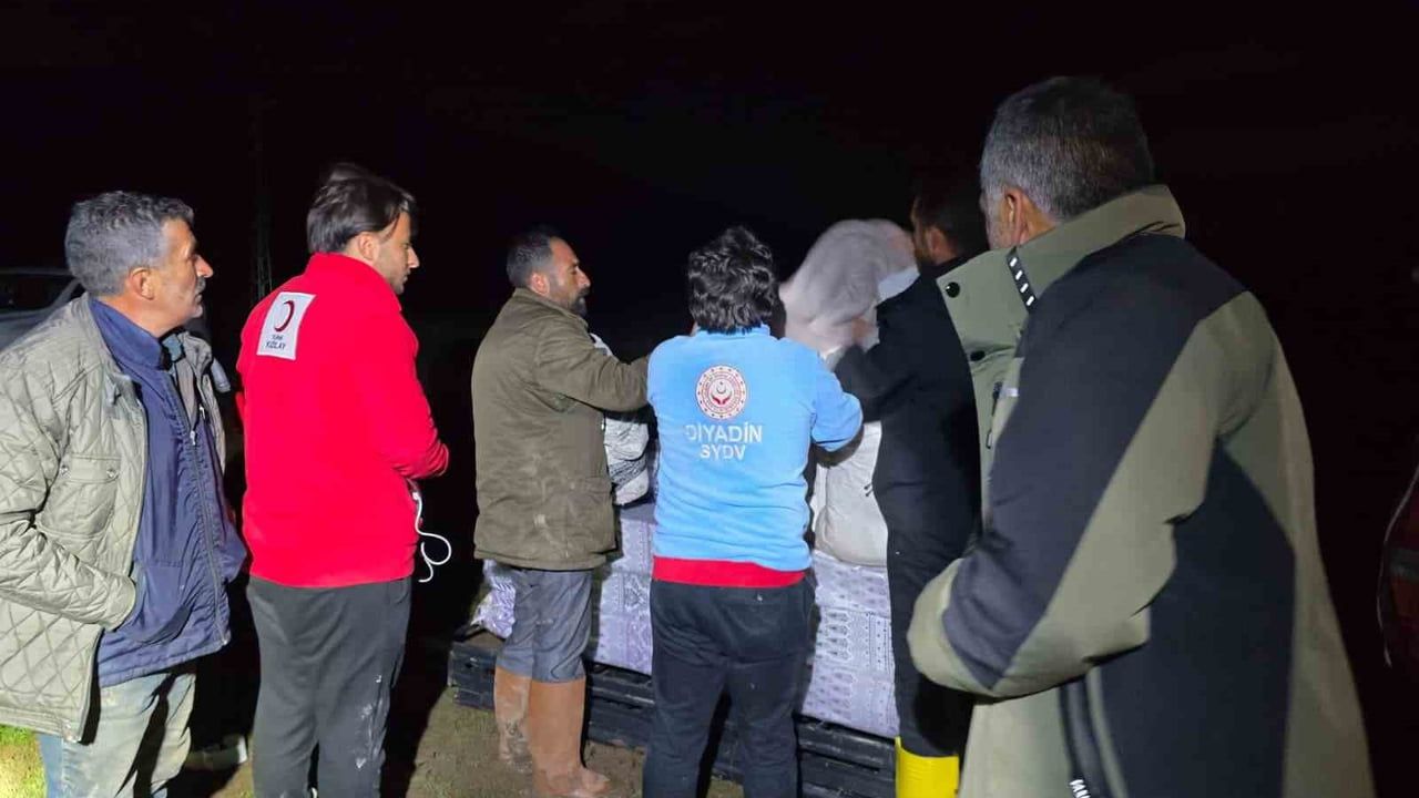 Diyadin'de sel mağdurlarına destek seferberliği
