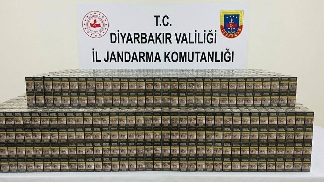Diyarbakır’da 14 bin 988 paket kaçak sigara ele geçirildi