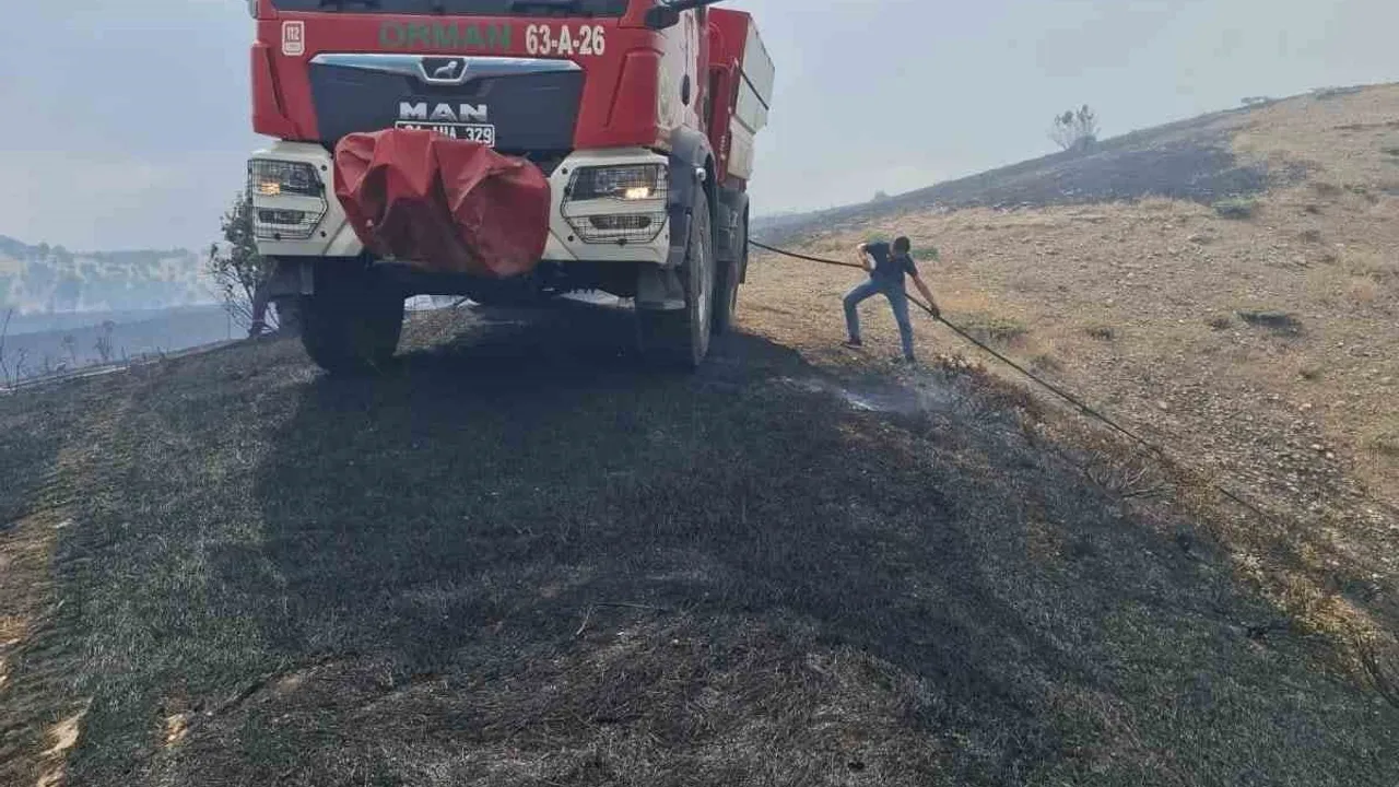 Diyarbakır'ın beş ilçesinde anız ve örtü yangınları