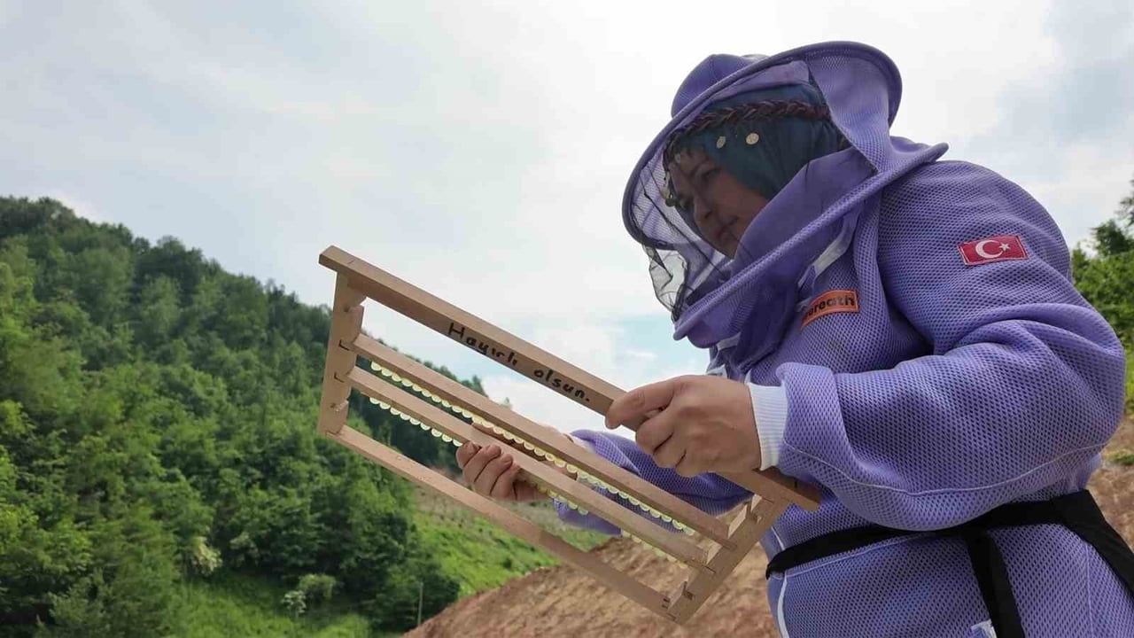 Doğaya aşık üretici arıcılıkta 2 kovandan 100 kovana ulaştı
