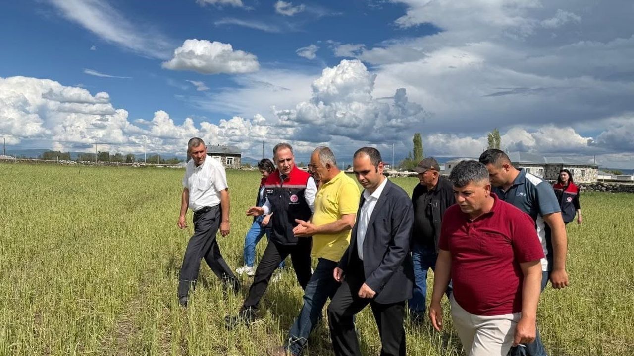 Dolu vurdu, ekipler sahaya indi: Kars’ta hasar tespit çalışmaları sürüyor