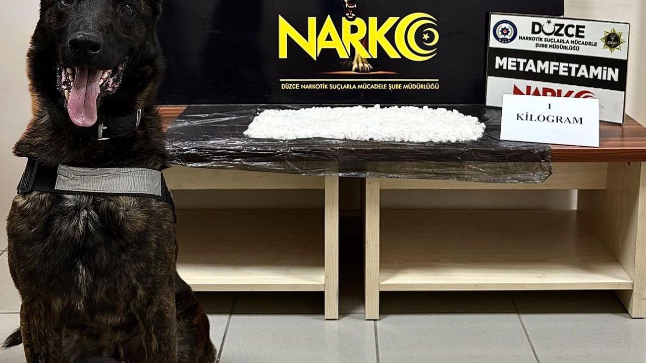 Düzce'de 1 kilogram metamfetamin ele geçirildi, şüpheli tutuklandı