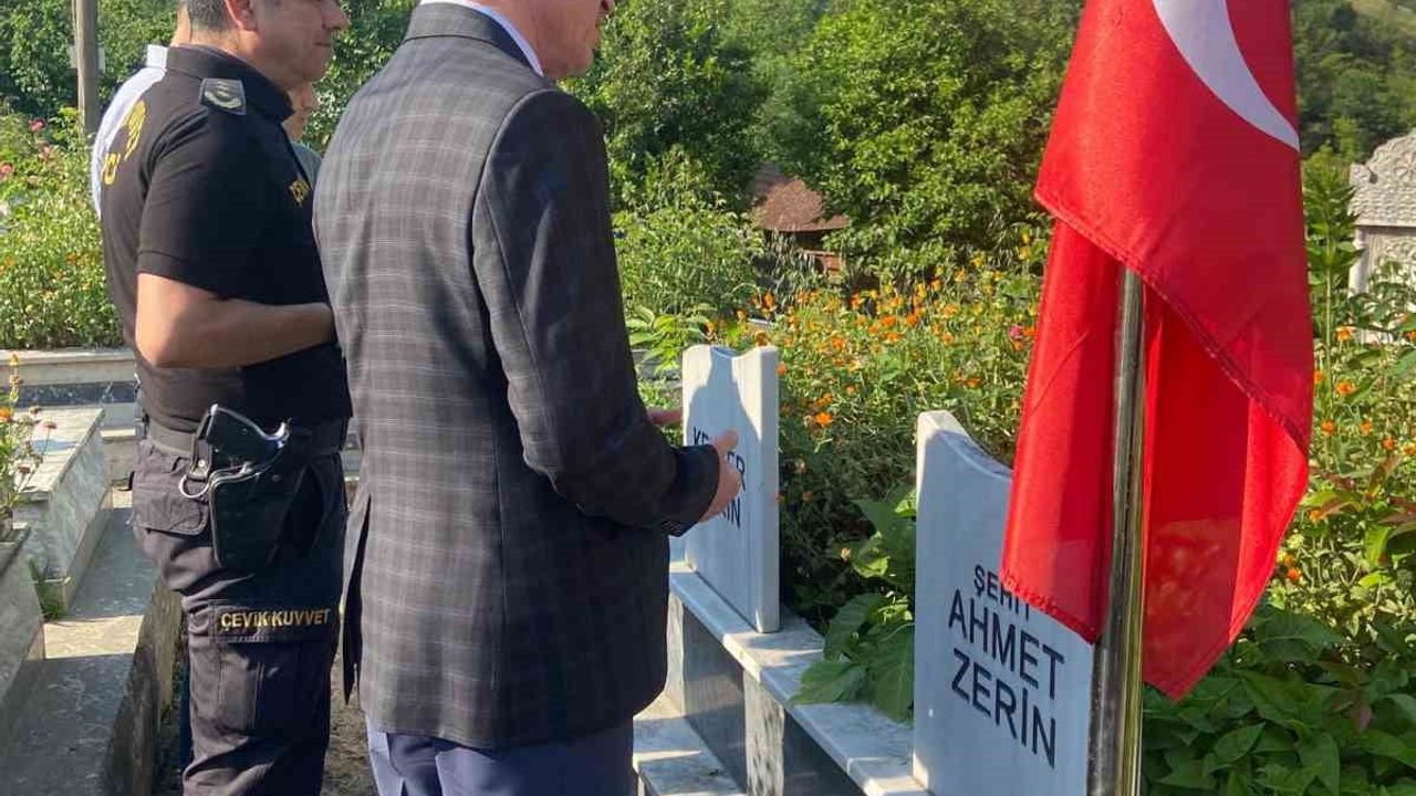 Düzce Emniyet Heyetinden Şehit Polis Ahmet Zerin’in Ailesine Ziyaret