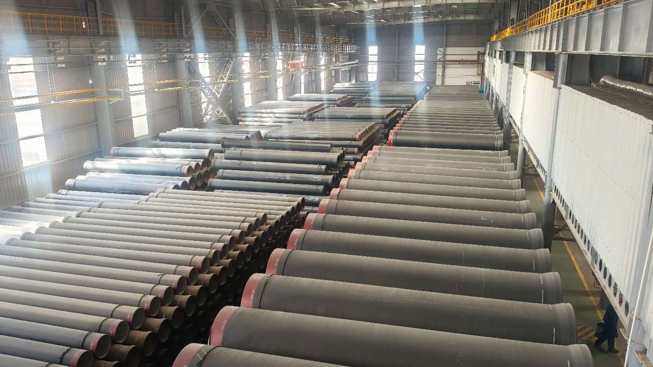 Düzce'ye 25 kilometrelik ana su hattı için borular Mısır'da üretildi