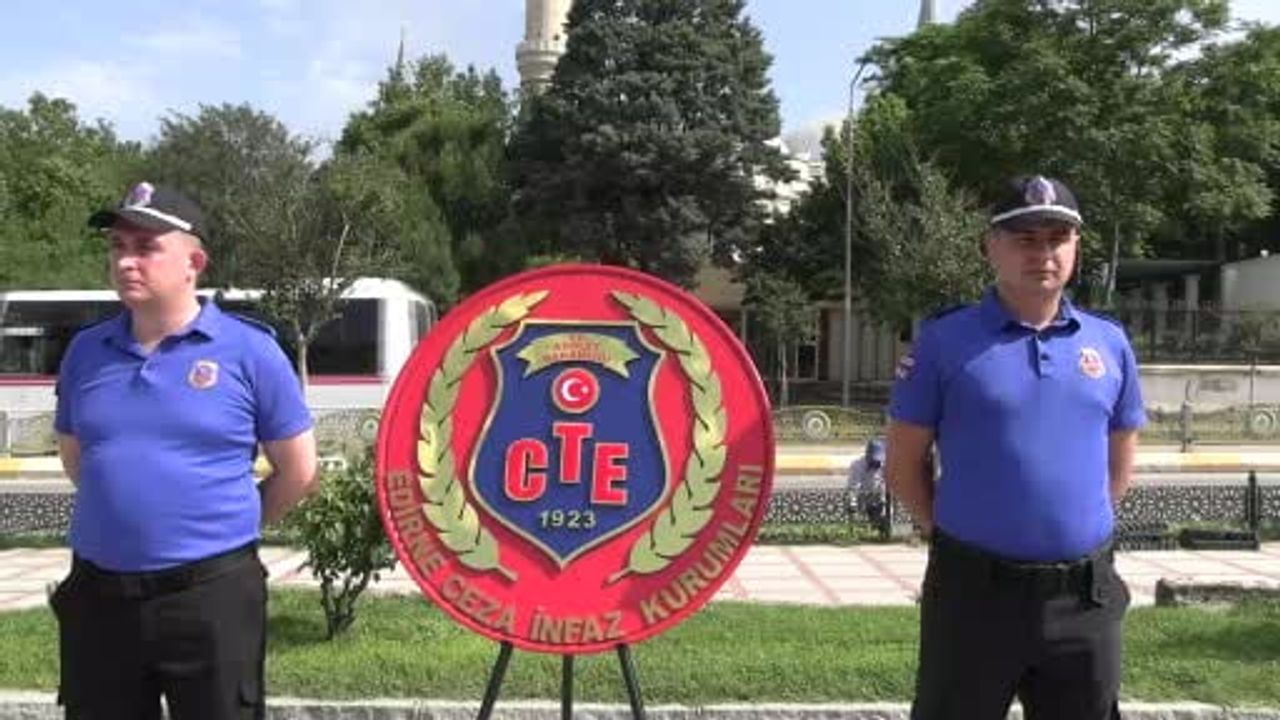 Edirne'de Ceza İnfaz Personeli Günü töreni: Emek ve sorumluluk vurgulandı