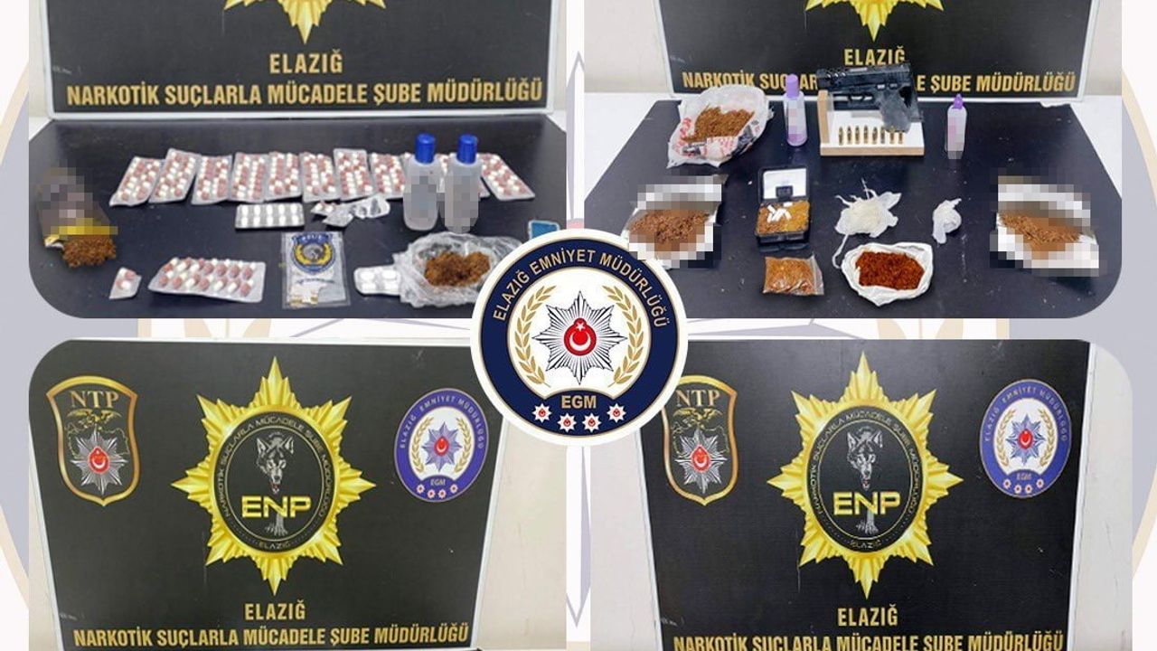 Elazığ'da uyuşturucu operasyonunda 17 kişi tutuklandı