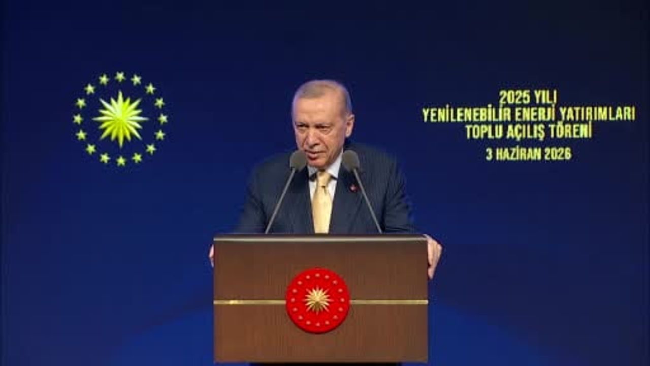 Erdoğan, 2025 Yenilenebilir Enerji Yatırımları Toplu Açılış Töreni'nde ana muhalefeti eleştirdi