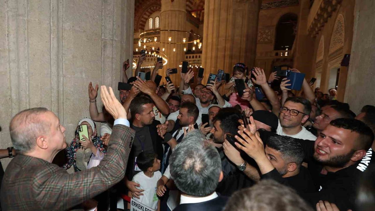 Erdoğan: Selimiye Camii’nin 450 yıllık tarihindeki en kapsamlı restorasyonu tamamladık