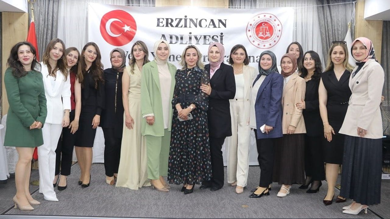 Erzincan'da tayini çıkan hâkim ve savcılar için veda yemeği düzenlendi