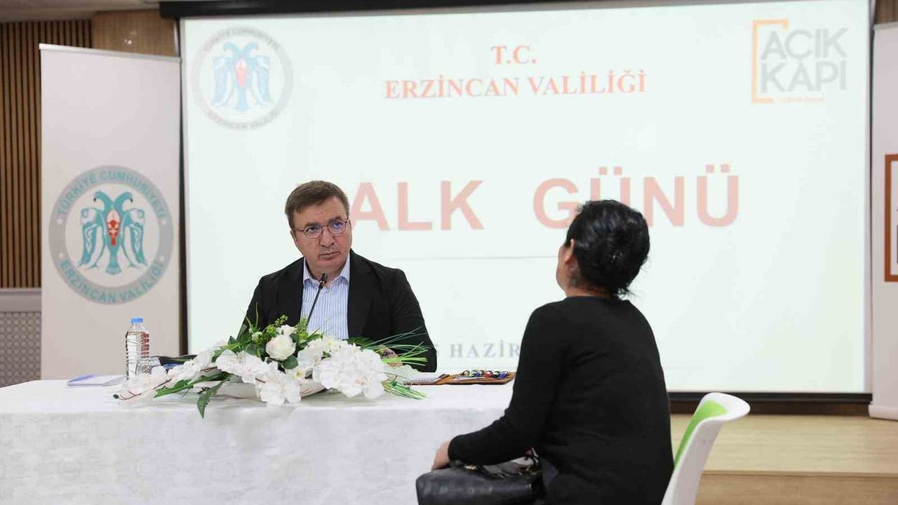 Erzincan Valisi Hamza Aydoğdu, Halk Günü’nde 45 Vatandaşın Taleplerini Dinledi