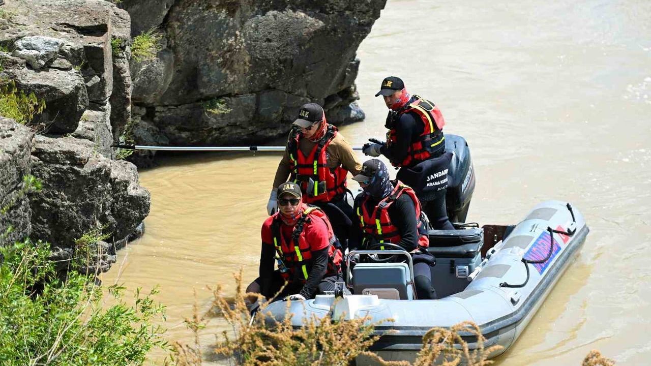 Erzurum'da Aras Nehri'nde kaybolan çoban için arama çalışmaları sürüyor