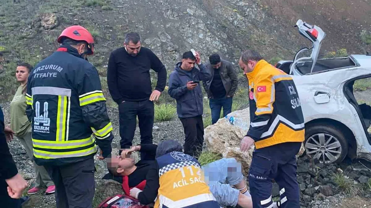 Erzurum'da trafik kazası: 4 yaralı