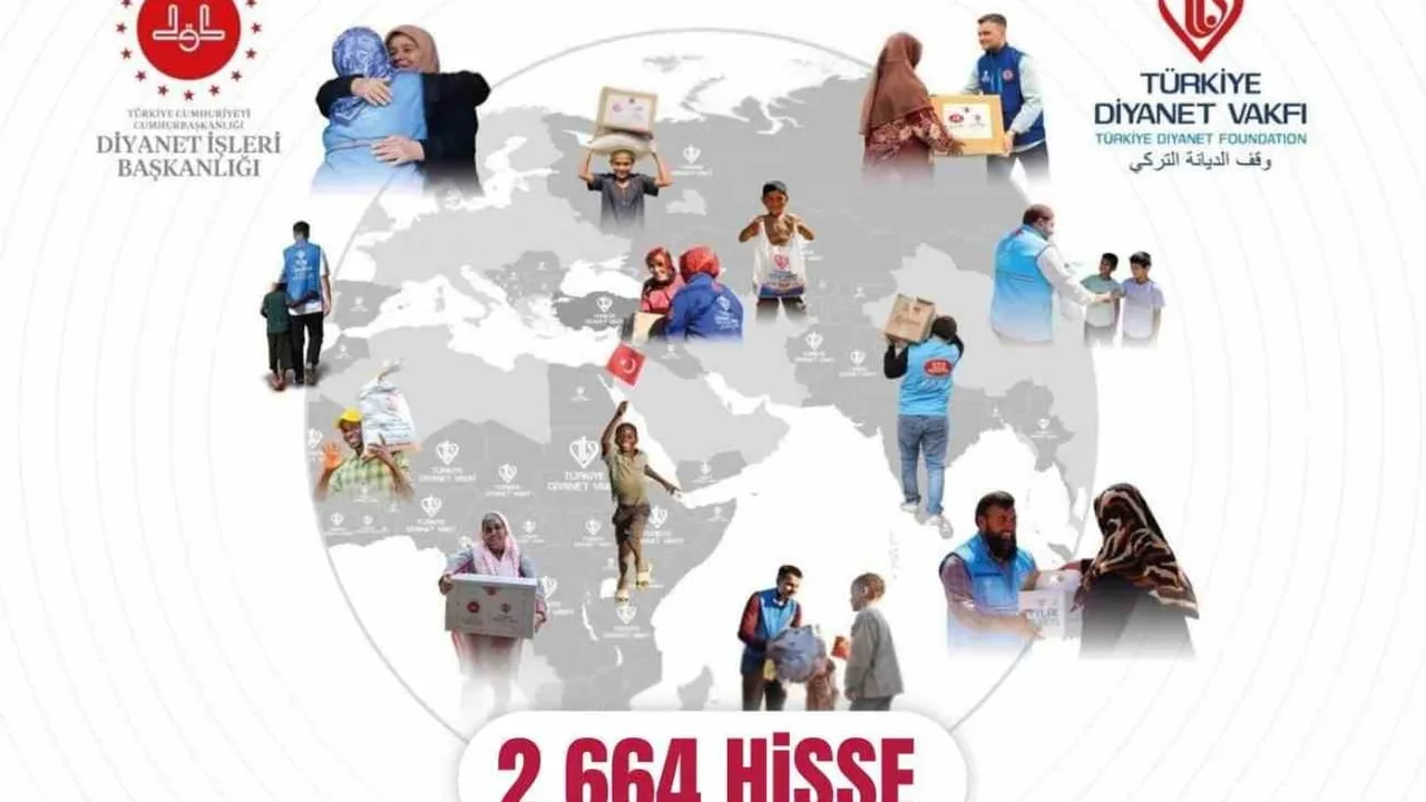 Erzurum’dan Dünyaya Uzanan Yardım Eli: 2026 Vekaletle Kurban Kampanyasına 2.664 Hisse Bağışı