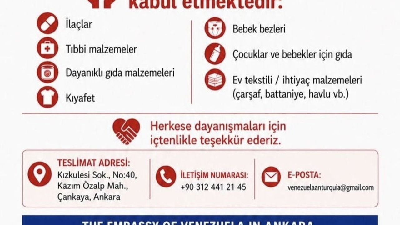 Fatma Şahin'den Venezuela'ya yardım çağrısı