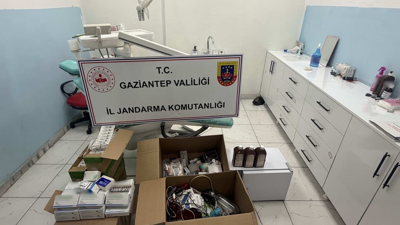 Gaziantep'te ruhsatsız diş kliniğine jandarma operasyonu: 2 sahte doktor yakalandı