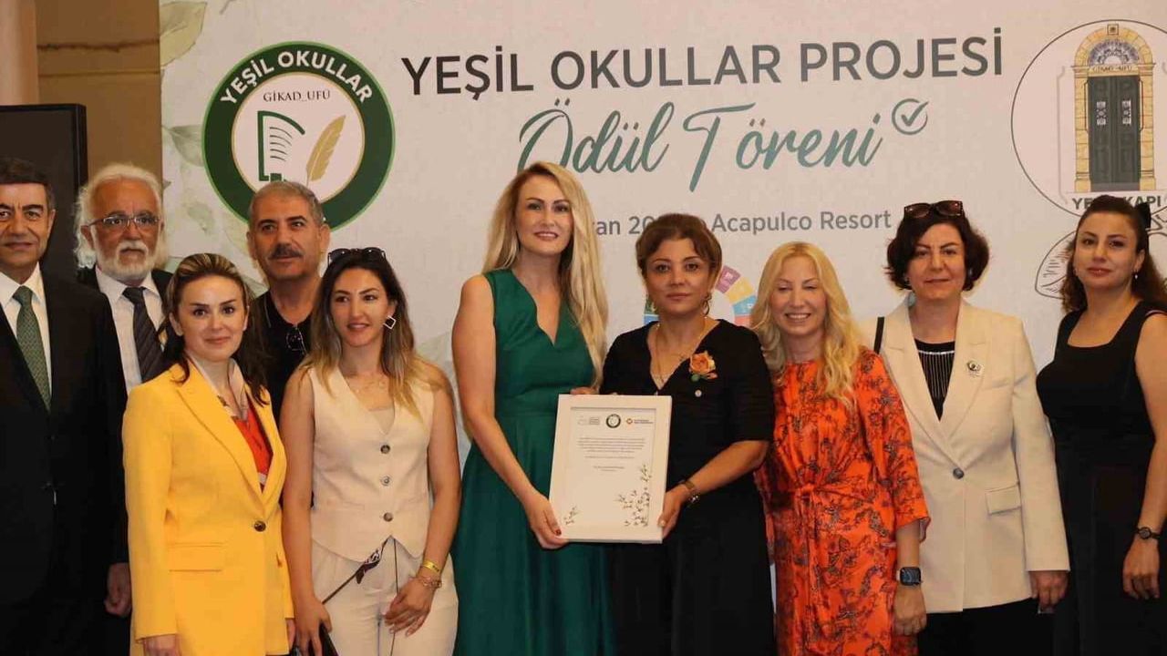 Gaziantep'ten Yeşil Okullar Projesi'nde 10 okul yeşil bayrak aldı