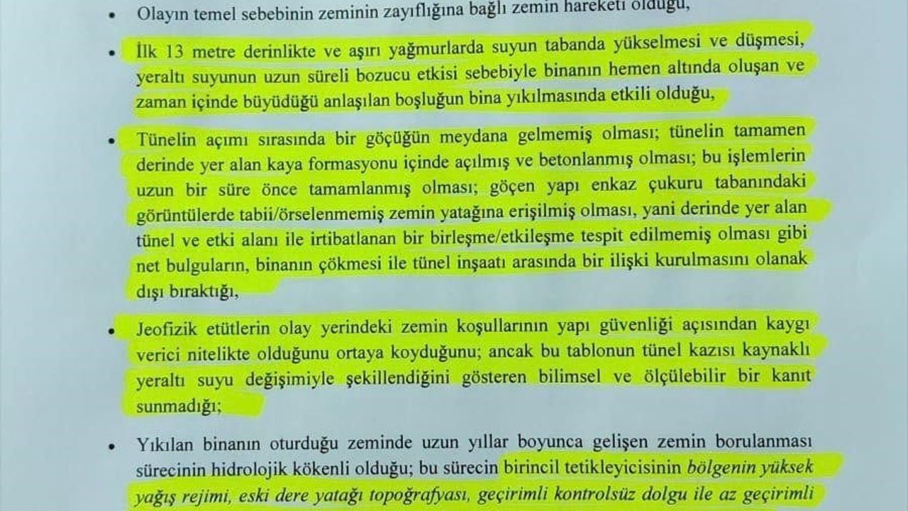 Gebze’de çöken bina ile ilgili nihai rapor savcılığa sunuldu