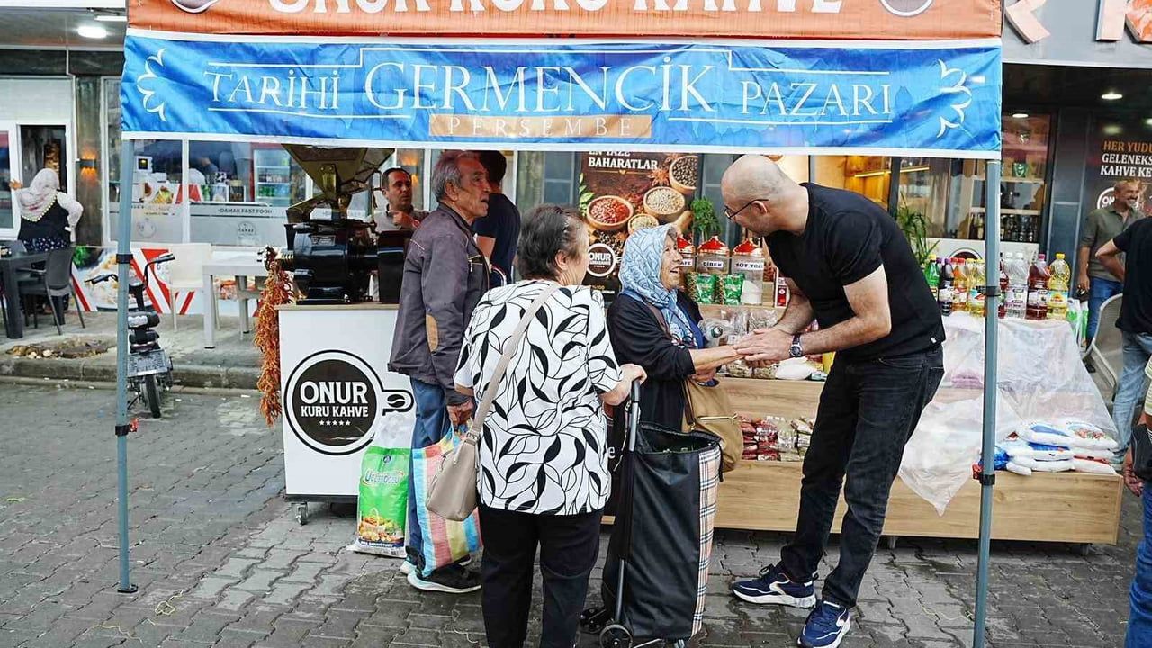 Germencik'te tarihi perşembe pazarı düzenleme projesi hayata geçirildi
