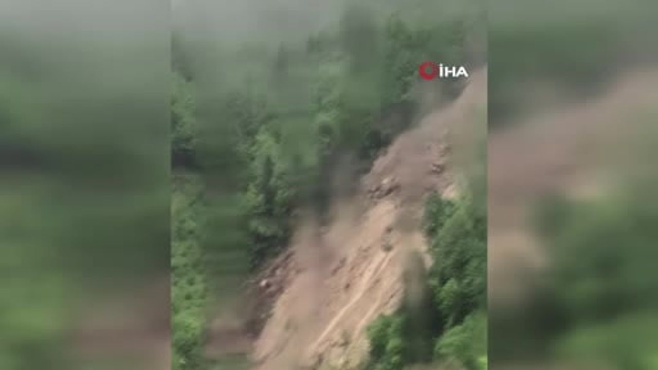 Giresun'da heyelan riski nedeniyle 33 konut tedbir amaçlı tahliye edildi