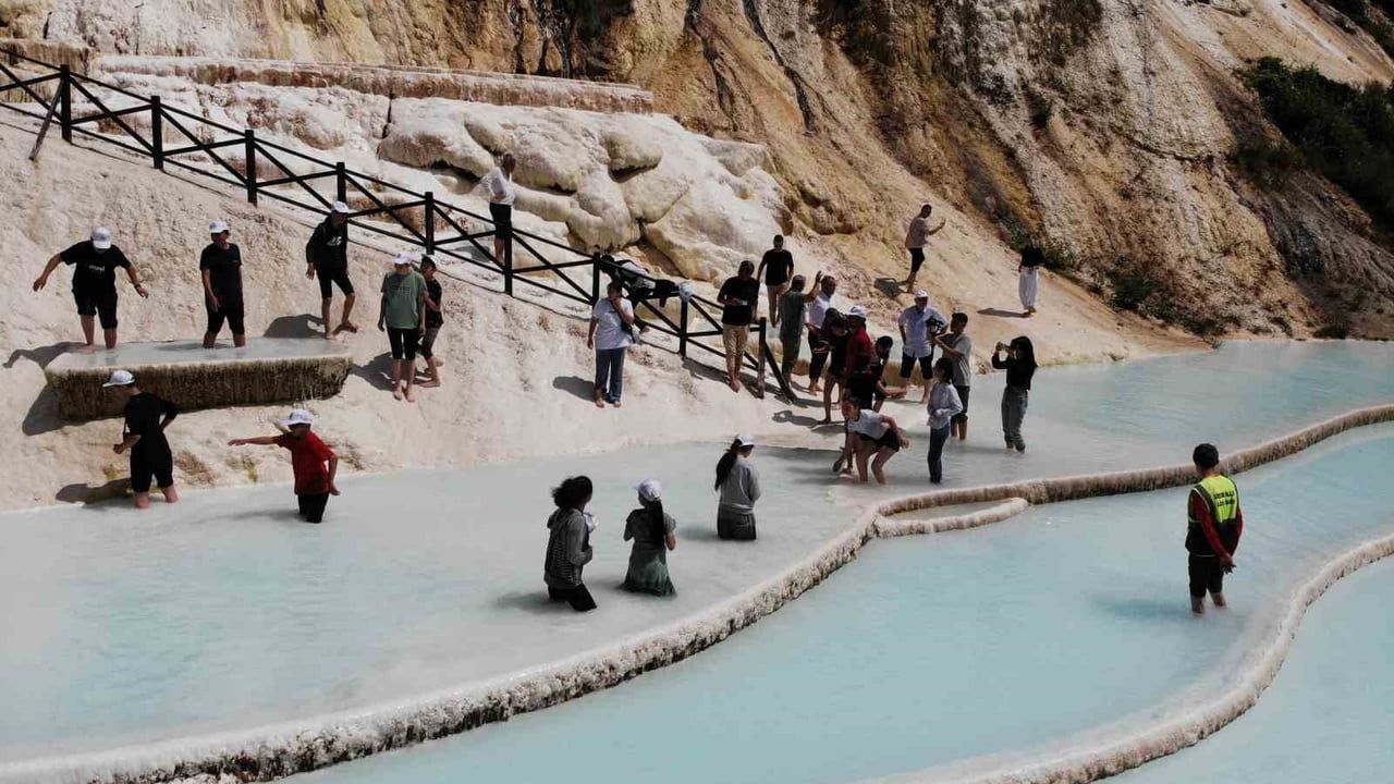 Göksu travertenleri iki ayda 40 bin ziyaretçi ağırladı