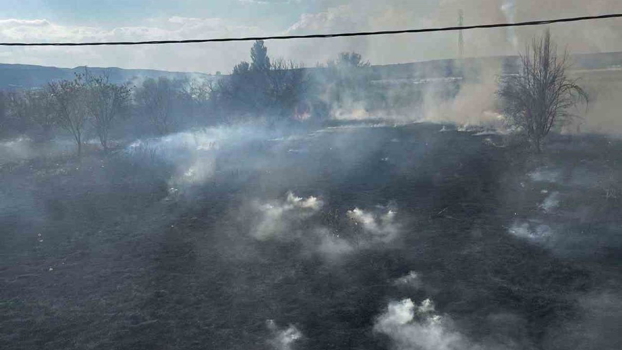 Gölhisar'da çiftlik arazisindeki yangında yaklaşık 15 dönüm zarar gördü