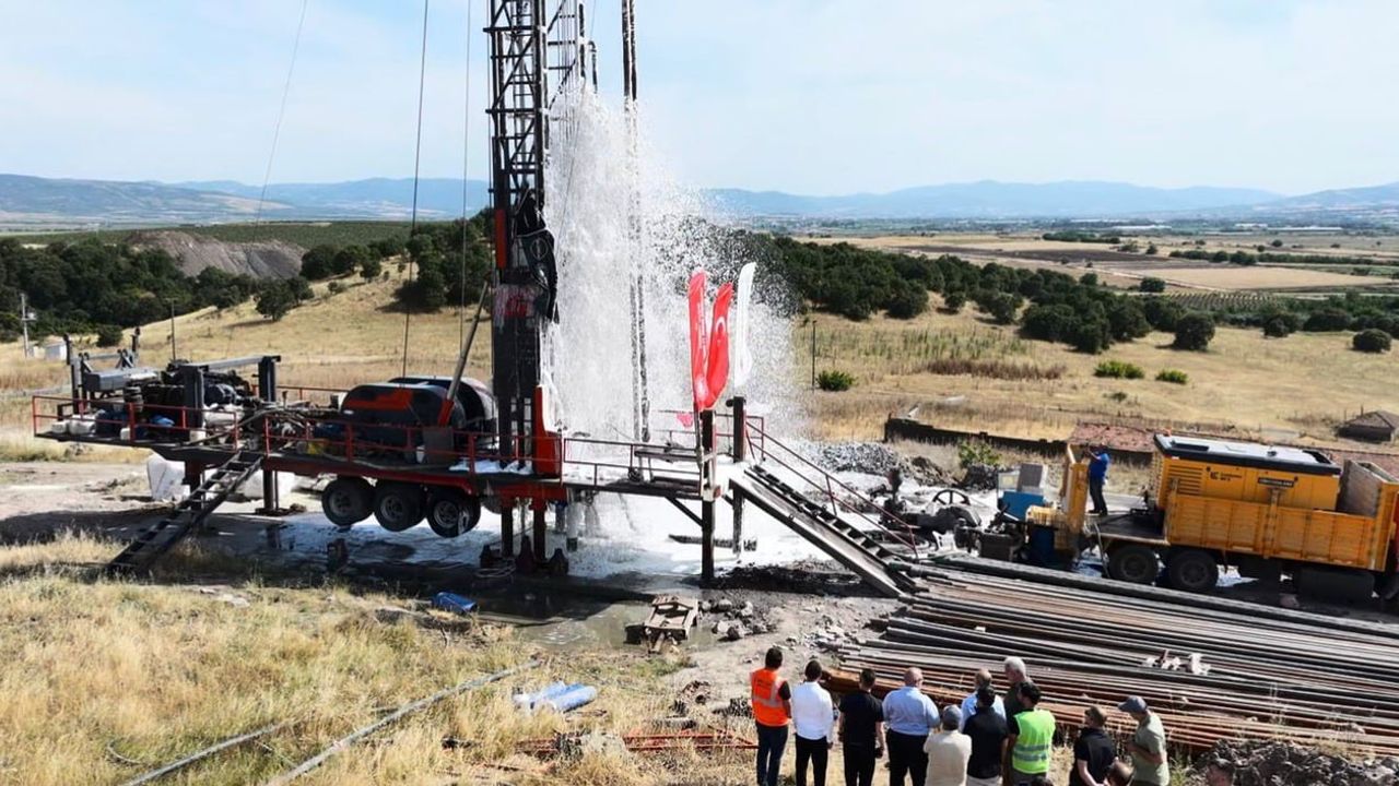 Gönen Sera OSB'de jeotermal kuyu açıldı