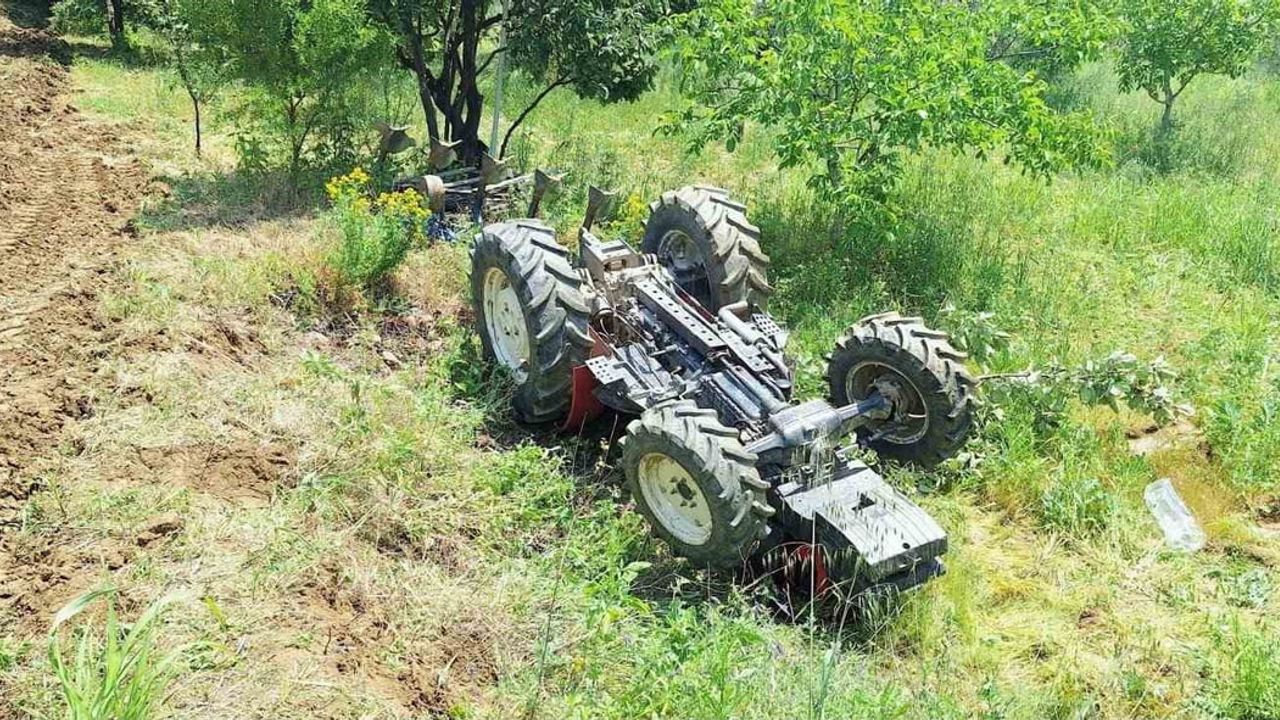 Gördes’te traktör kazası: 1 ağır yaralı