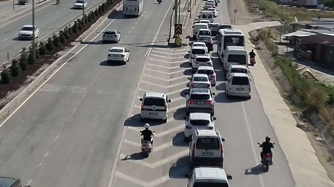 Hatay'da dron denetiminde 'kaynak' yapan sürücüler tespit edildi