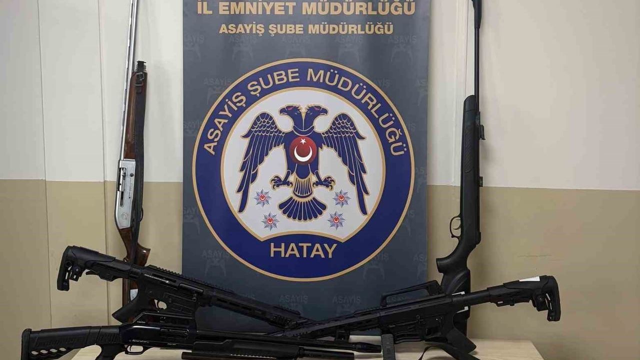 Hatay'da ruhsatsız silah operasyonu: 14 şüpheli yakalandı