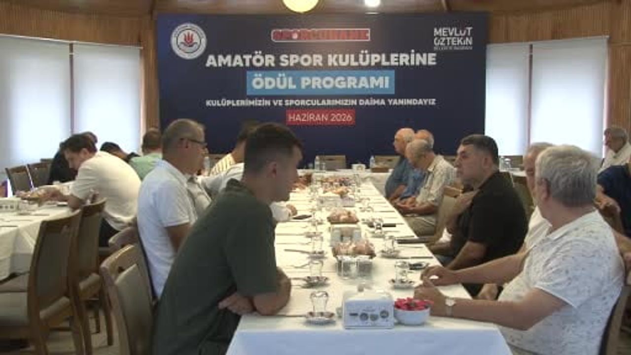 Kağıthane belediyesi amatör spor kulüplerine 1 milyon 165 bin TL destek verdi
