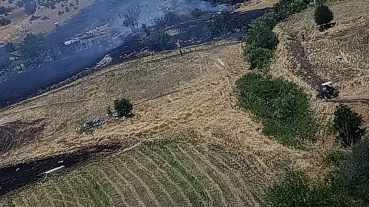 Kahramanmaraş'ta Onikişubat ilçesinde orman yangını kontrol altına alındı