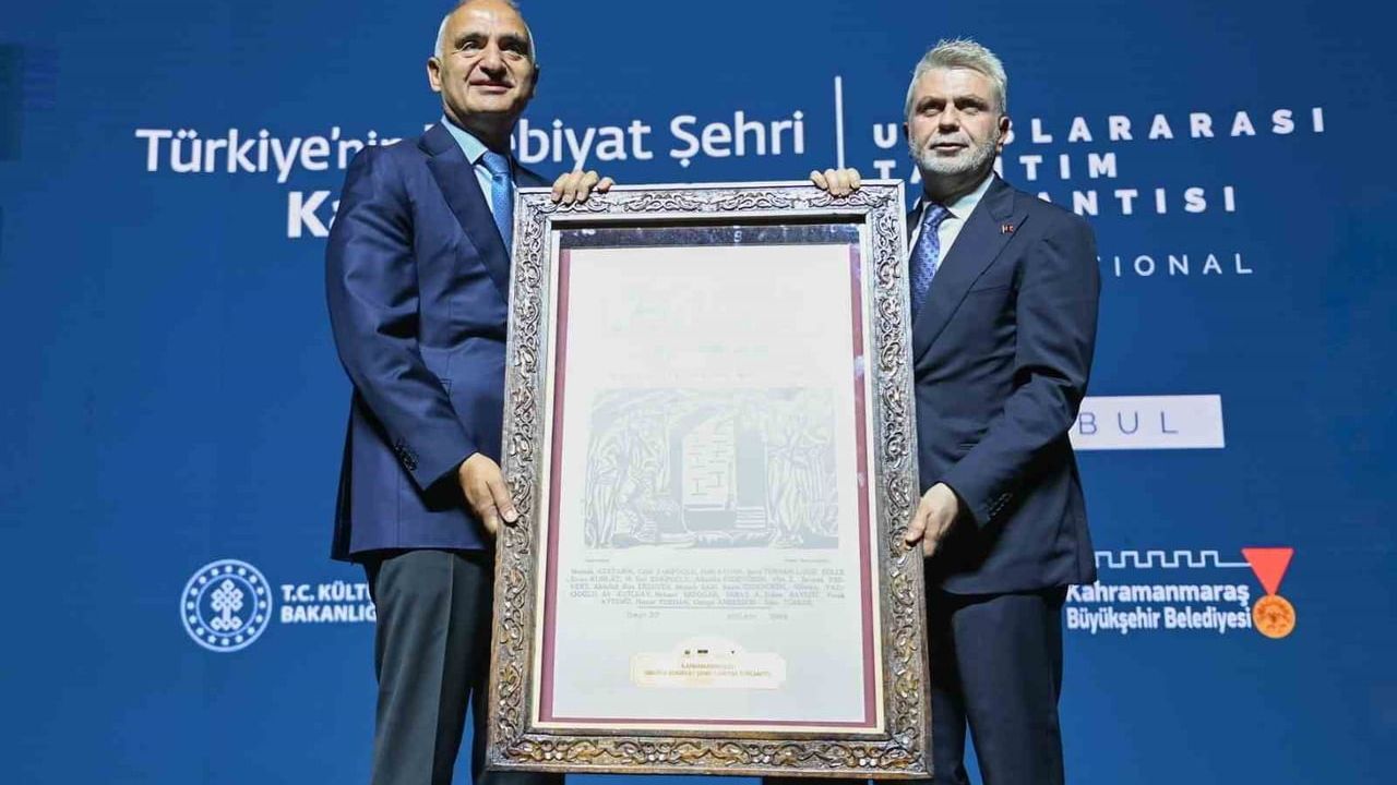Kahramanmaraş UNESCO yaratıcı şehirler ağı'na Türkiye'nin ilk edebiyat şehri olarak kabul edildi