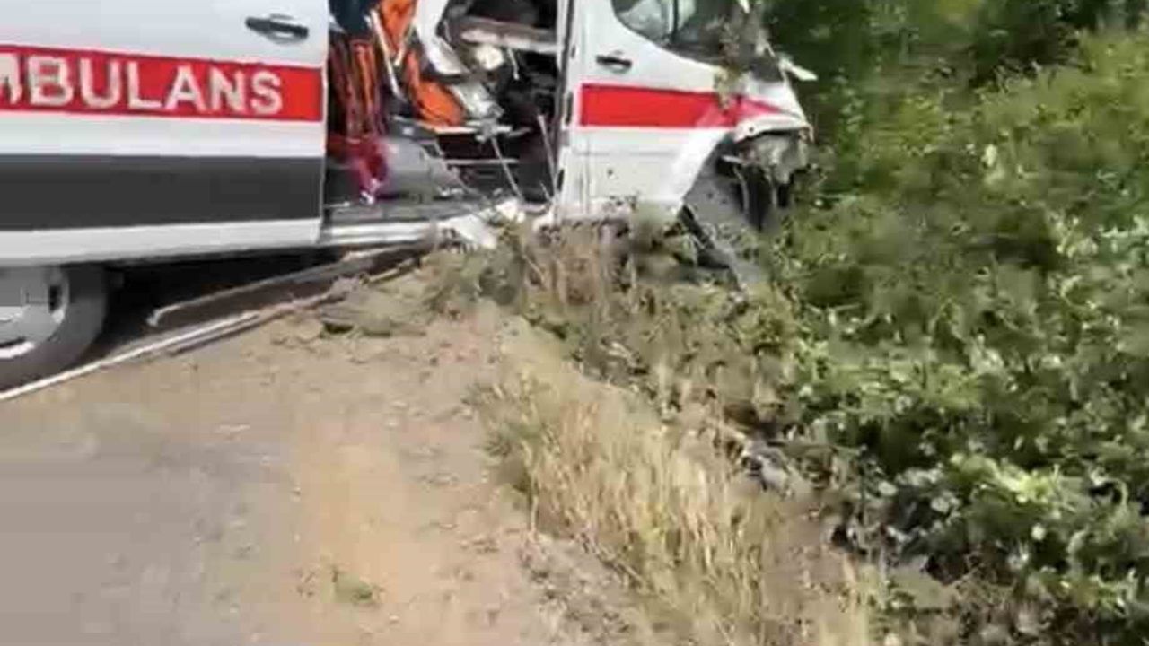 Kandıra'da Hasta Taşıyan Ambulans Yoldan Çıkarak Yeşillik Alana Savruldu: 3 Kişi Hafif Yaralandı