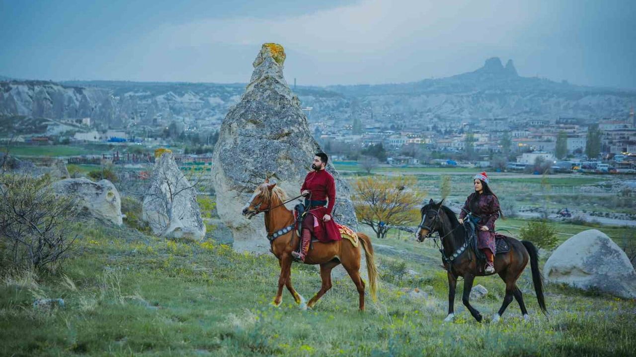 Kapadokya’da güzel atlar görücüye çıkacak