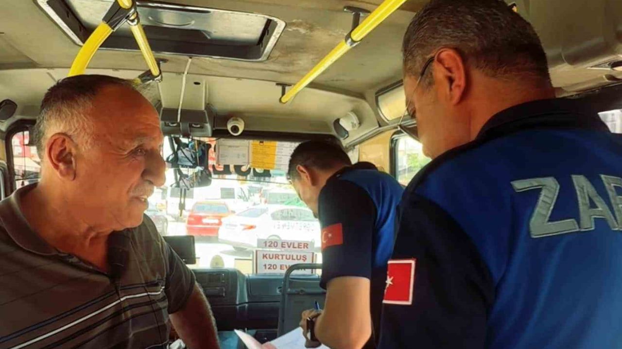 Karabük Belediyesi'nden minibüslere hizmet standardı denetimi