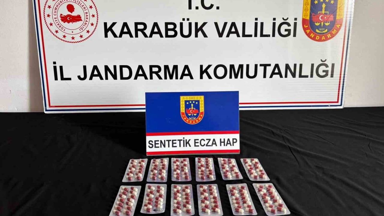 Karabük'te uyuşturucu operasyonunda 171 sentetik hap ele geçirildi