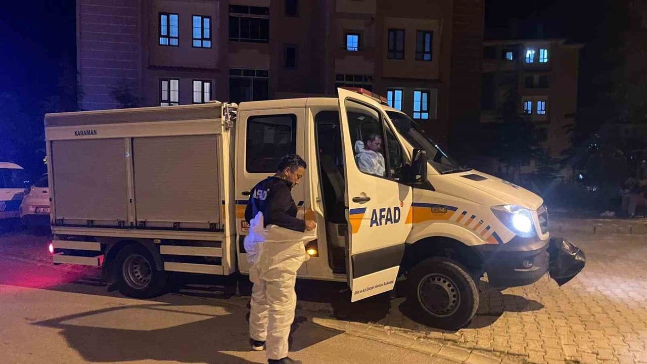 Karaman'da 6 katlı apartmanda böcek ilacı alarmı: bina sakinleri tahliye edildi