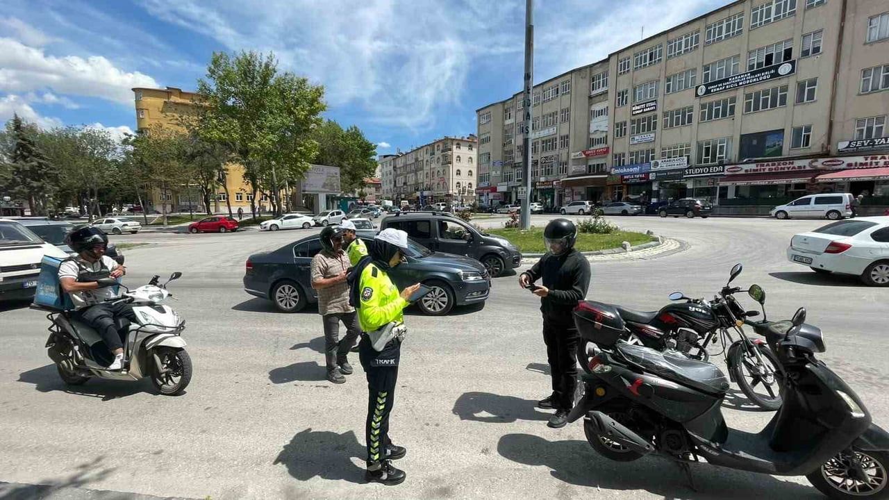 Karaman'da motosiklet denetimleri sıklaştırıldı