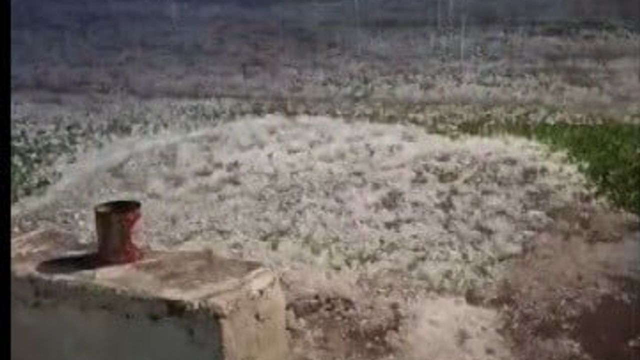 Kars Akyaka Esenyayla'da Gece Yarısı Dolu: Köyde Panik ve Kamera Görüntüleri