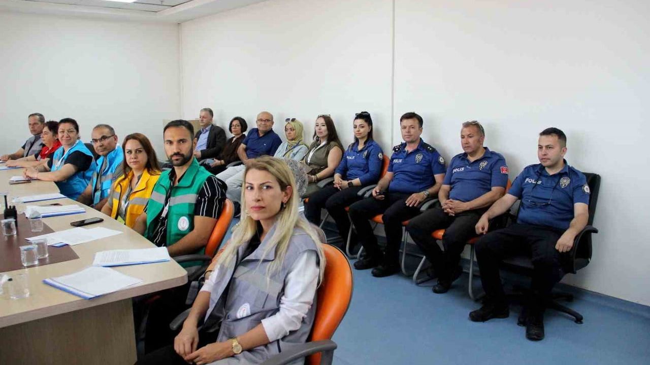 Kayseri Devlet Hastanesi'nde eş zamanlı tatbikat